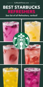 Menu Of Starbucks refreshers