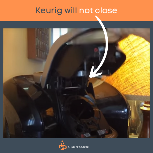 Keurig will not close 