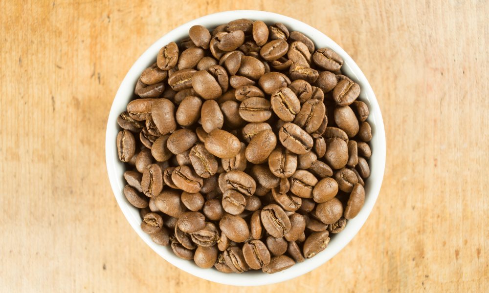 Light-roasted coffee beans