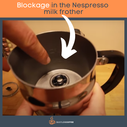 Blockage in the Nespresso milk frother
