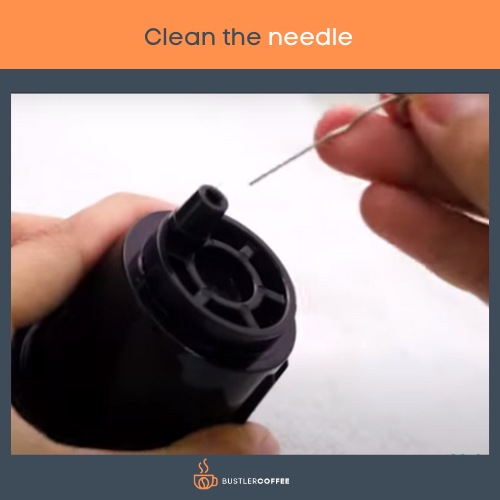 Clean the needle
