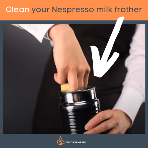 Clean your Nespresso milk frother
