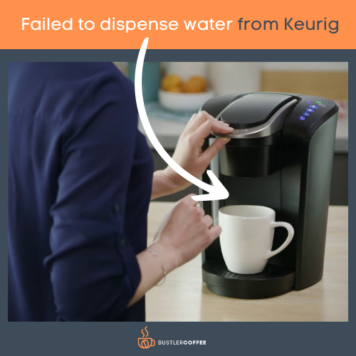Failed to dispense water from Keurig