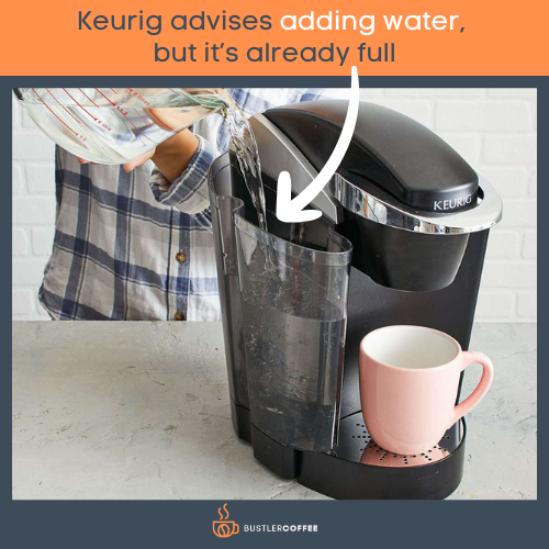 Keurig advises adding water, but it's already full