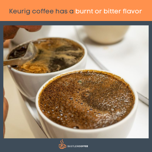 Keurig coffee has a burnt or bitter flavor
