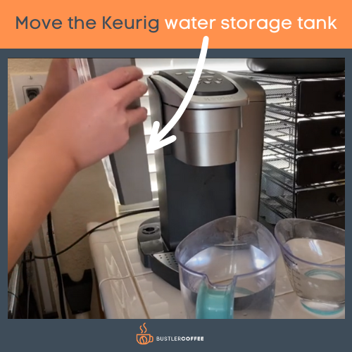 Move the water storage tank