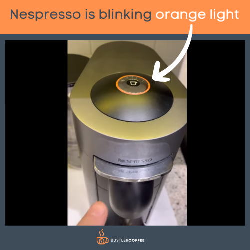 Nespresso is blinking orange