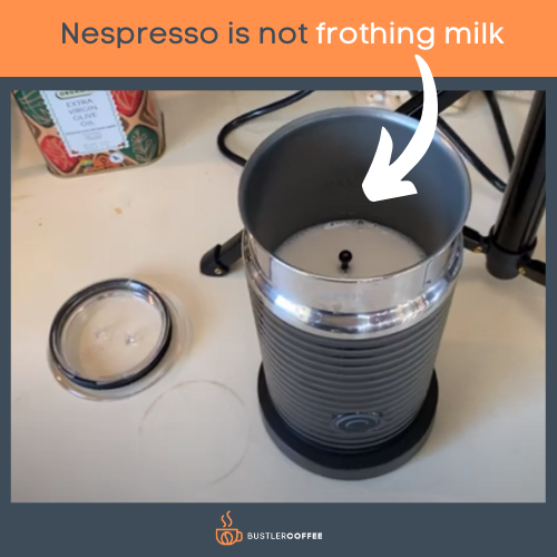 Nespresso is not frothing milk
