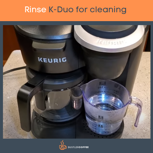 Rinse K-Duo for cleaning