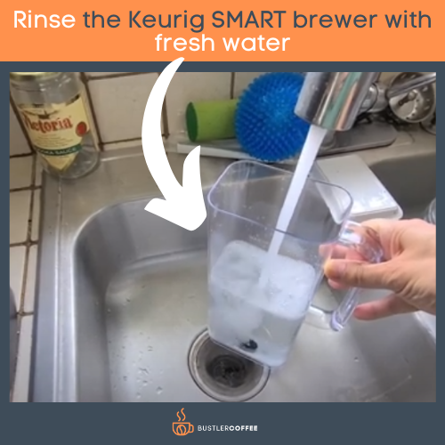 Rinse Keurig Smart brewer with fresh water