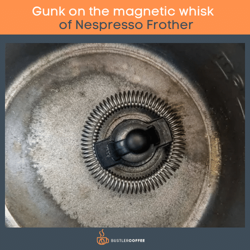 Gunk on the magnetic whisk