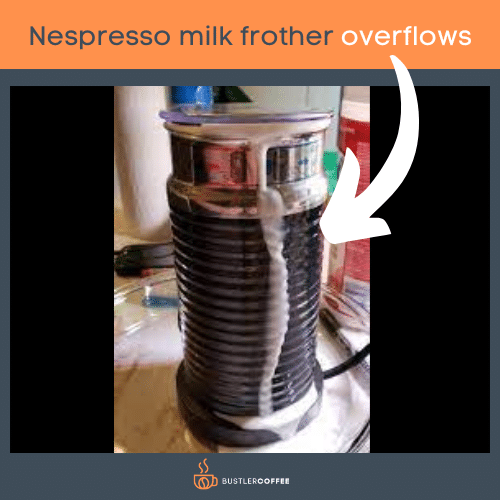  Nespresso milk frother overflows